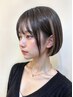 【朝のお手入れ10分時短に☆】顔周り部分酸性縮毛矯正＋カット＋セラム3stepT