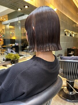 アンフィニー 仙台(ANFINI) 髪質改善縮毛矯正外ハネボブミディアムレイヤー似合わせカット