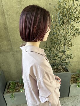 バイユアオウンフラワーズコロンカバ(buy your own flowers : kava) 20代30代40代デザインカラーグラデーションブリーチボブ丸みボブ