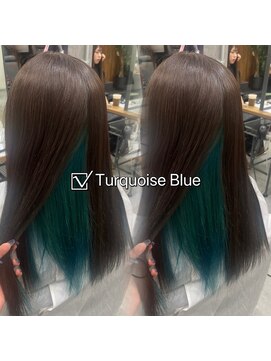 ネクスト 池袋(NEXT) ターコイズ/インナーカラー/ブリーチ