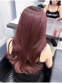 透け感秋冬カラー◎美人ヘアヨシンモリくびれロング