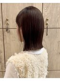 丸くないシルエットの"ヘイリーボブ"