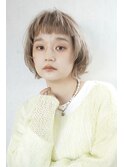 レイヤーボブ髪質改善ブリーチ前髪カット20代N