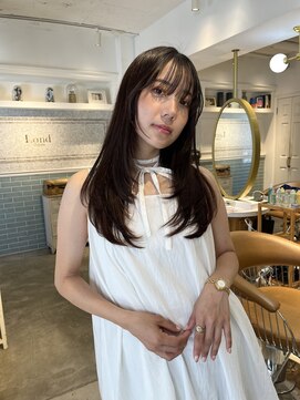 ロンド シャルム 吉祥寺(Lond charme) オリーブグレー/レイヤーカット/黒髪/マロンベージュ