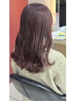 キャパ(CAPA)&nbsp;ブリーチなしダブルカラー ルビーレッド セミロング