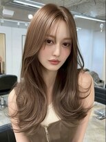 FORTE 天神大名 韓国ヘア/レイヤーカット/髪質改善【フォルテ】【4/15OPEN(予定)】 明るめベージュにレイヤーザクザク