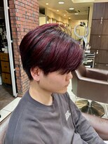 ヴァンカウンシル 松本店(VAN COUNCIL)&nbsp;明るめベースに入るワインレッドカラー