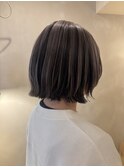 ミディアム/ボブ/ダブルカラー/艶カラー/レイヤー/顔周りカット
