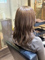 エイチエムヘアーホーム 池袋2号店(H M hair home)&nbsp;ミルクブラウン/ブリーチなし/ミルクティーベージュ/顔周り/前髪