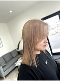 抜きっぱなしブロンド＋カット＋トリートメント