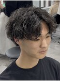 センターパート/シャドウパーマ