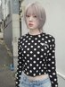 カット +(ホイルケアブリーチ or 2ブリーチ)+ カラー ¥38000