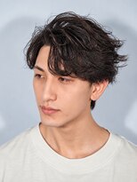 プレミアムバーバー 原宿店(PREMIUM BARBER produce by HIRO GINZA)&nbsp;大人センターパート×上品ニュアンスパーマ