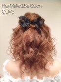 Olive＊サイド残しハーフアップ