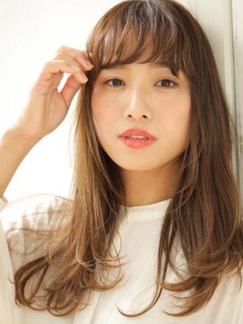 マフェ(mahae) 30代40代◎大人のニュアンスロング×ミルクティーベージュ