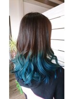 ヘアサロンアンドリラクゼーション マハナ(Hair salon&Relaxation mahana) ダブルカラー*ブルー
