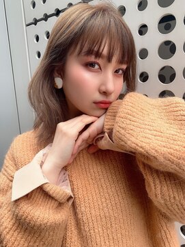 トリコ心斎橋(trico) ひし形フォルムミディ☆デザインミルクベージュ