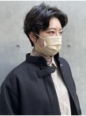 center 切りっぱなしボブエアリーロング美髪ピンクブラウン