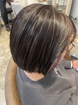 ノラギンザユー(NORA GINZA/U) 筋感のある細めハイライト外国人風オフィスで浮かないハイライト