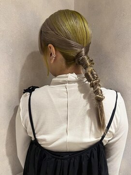 フェイス 石川町 (FACE) タイト編み下ろしアレンジ