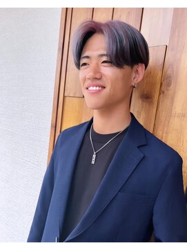 ラポードヘアークラフト(RAPPORD hair craft) センターパート×アンブレラカラー