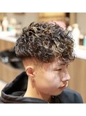 <理容室><バーバー>ショートスペインカール