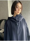 顔周りにアレンジを効かせたモダンウルフヘア【担当 高橋賢吾】