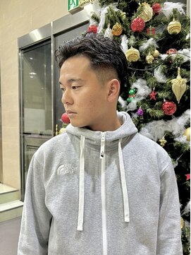 ゼスト 吉祥寺店(ZEST) 【鈴木楓竜】短髪ピンパーマクリロナパーマ風吉祥寺