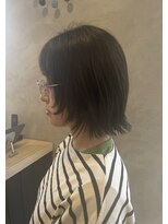 エッジ ヘア メイク(edge hair +make)&nbsp;外ハネボブ/顔周りレイヤー