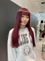 ロンドシエル 横浜(Lond ciel)&nbsp;ワインレッド/韓国ヘア/お顔周り/姫カット