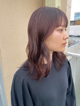 シンク オモテサンドウ(sync omotesando) ラベンダーブラウン顔まわりレイヤー