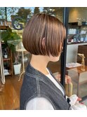 #ボブ #ピンクベージュ # 極上トリートメント