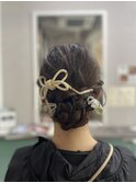 浴衣ヘアセット/アップ【安佐南区】