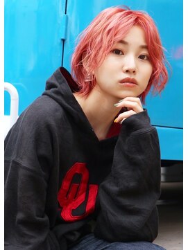 カプセル シンジュク(CAPSULE) CAPSULE★ピンクアッシュ×ショートウルフ