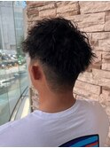 メンズ刈り上げツイストパーマ