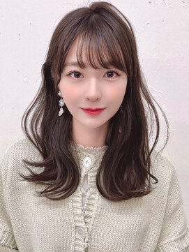 ミラリー トウキョウ(Mirareee Tokyo) 【F】ニュアンス赤味消しカラーふんわりモテ髪ロング