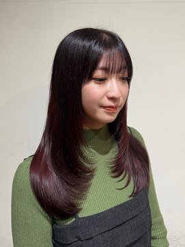 アズーア ヘアーアンドスパ(azure hair&spa) redbrown×たっぷりレイヤー