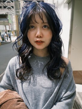 アイシー(I see) ブルーのアンブレラカラー#阿倍野#天王寺#ブリーチ