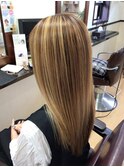 ツヤ髪ハイライト