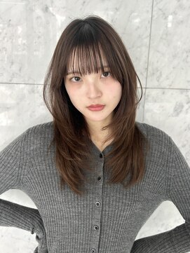 ユーフォリア 渋谷グランデ(Euphoria SHIBUYA GRANDE) レイヤーカット　ワンカール　顔まわりカット