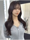 桑名顔周りレイヤーカットロングレイヤーカットくらげヘア韓国