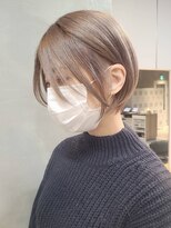 エリマ 武蔵小杉(elima) 武蔵小杉大人ショートボブイルミナアッシュカラー白髪染め40代