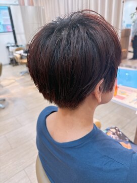 マイ スタイル 戸塚駅前店(My j Style) 大人ショートボブ×ボブウルフ×マロンベージュ 大人ヘルシー