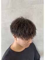 エッジ(EDGE)&nbsp;大分メンズツイストスパイラルパーマ刈り上げショートマッシュ