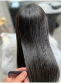 ロング髪質改善カットストレート