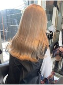 ミルクティーベージュ　韓国ヘア　ブリーチカラー