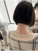 暗髪ミニボブ【大阪/梅田/髪質改善/縮毛矯正/酸性ストレート】