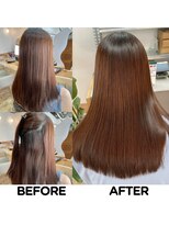 モーブ(MAUVE) 髪質改善【美髪矯正】ビフォー・アフター