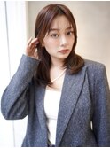 ロングレイヤーカット顔周りレイヤーウルフハッシュカット韓国