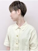 刈り上げマッシュショート刈り上げ女子ハイライト20代30代40代